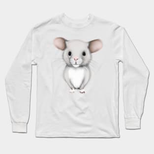 Cute Mouse Drawing Long Sleeve T-Shirt